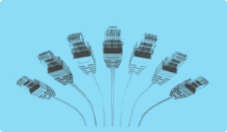 Illustration of network cables