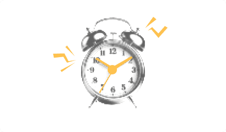 Illustration of an alarm clock