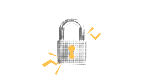 Illustration of a secure lock